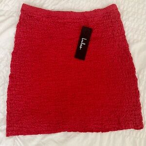 Lulu's Vibrant Red Mini Skirt